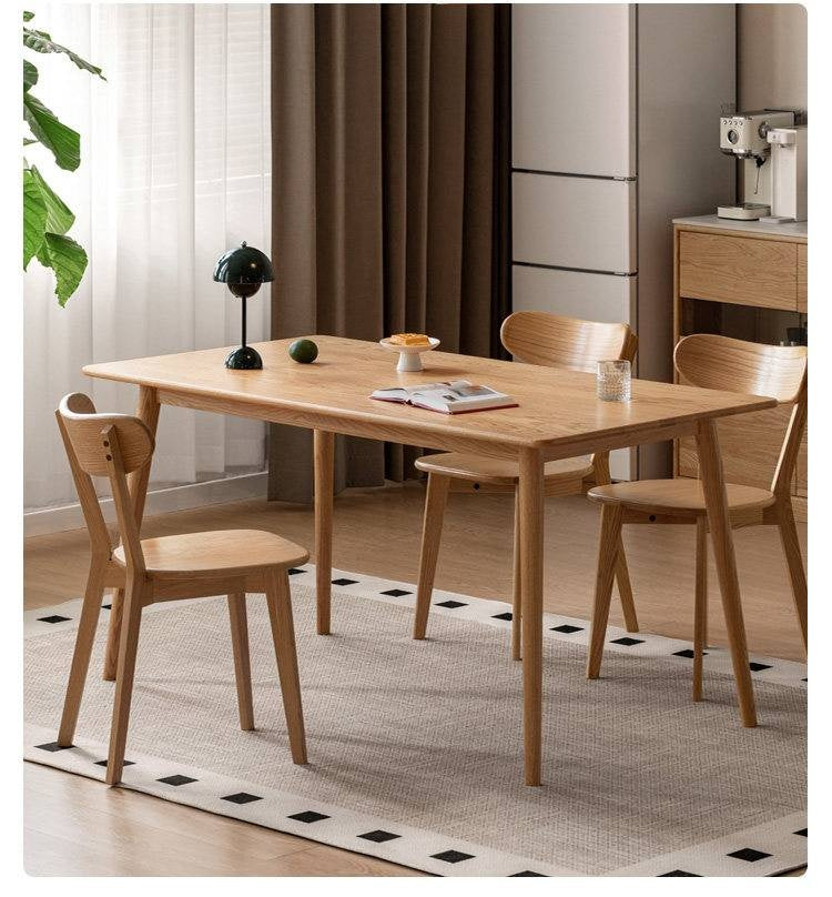 Oak Solid Wood Modern Dining Table