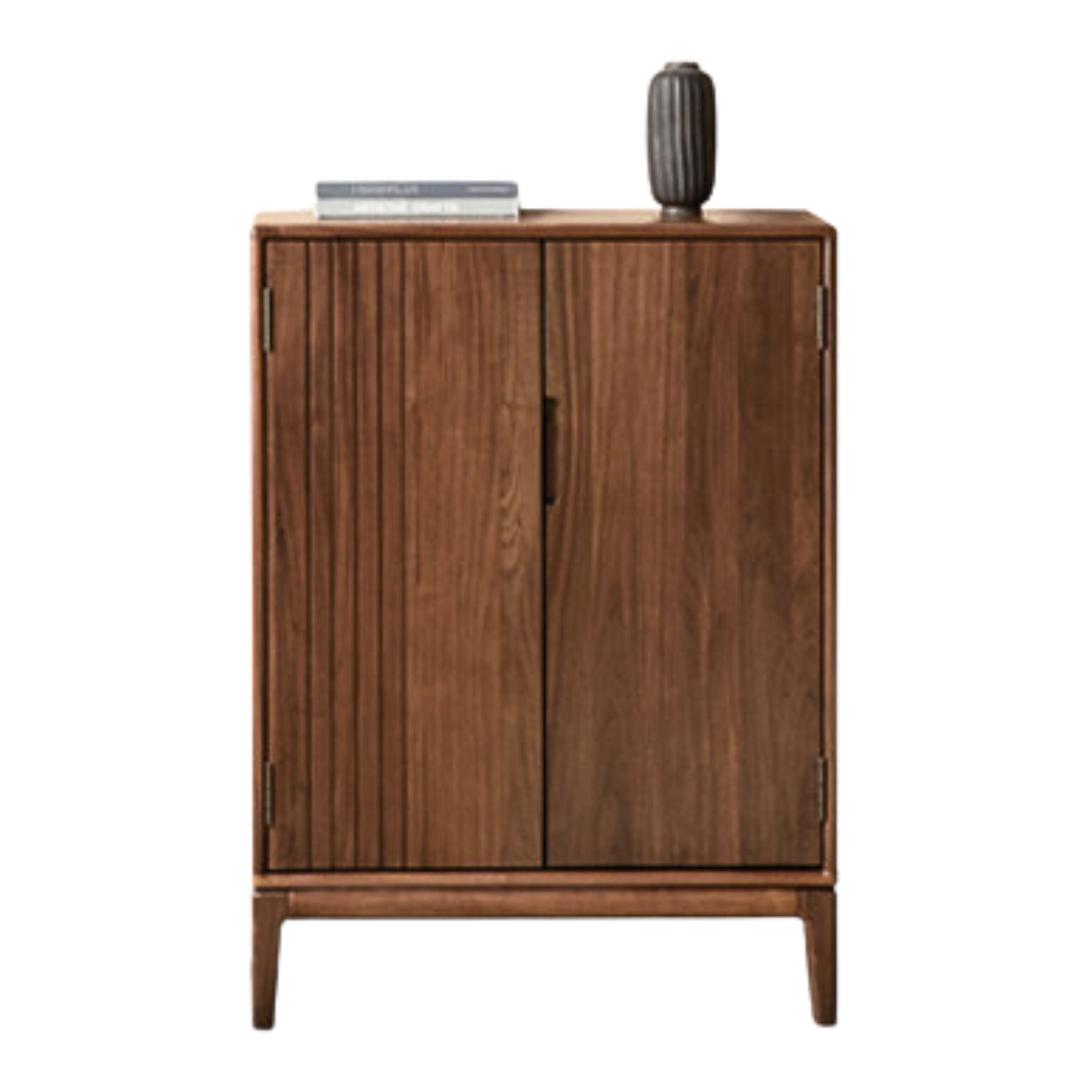 Ash, Black walnut solid wood large-capacity shoe cabinet