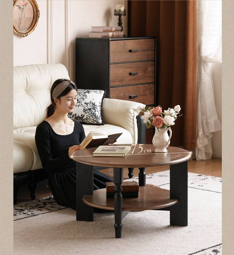 Black Walnut Solid Wood American Retro Coffee Table