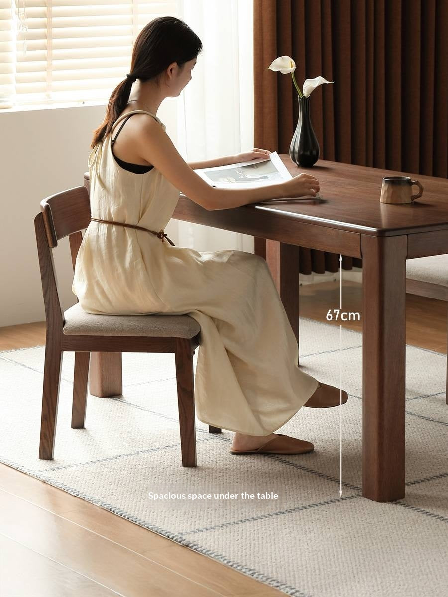 Solid Longan Hardwood Dining Table