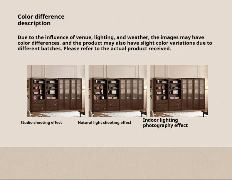 Poplar Solid Wood French Retro Style Floor Standing Display Bookcase