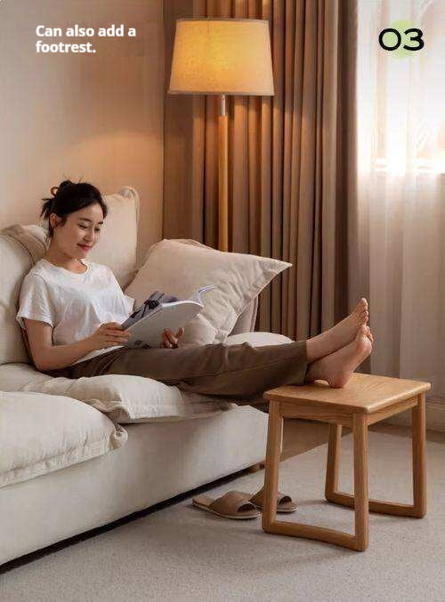 Ash, Oak Solid Wood Modern and Simple Style Tea Stool