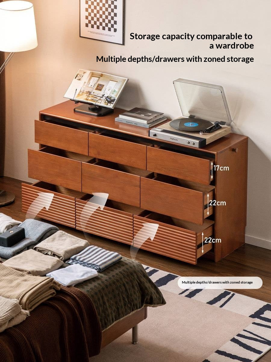 Tulipwood, Poplar Solid Wood Retro Style Drawers