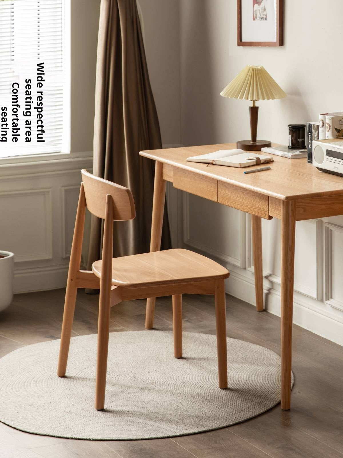 Set 4 pcs European Beech Solid Wood Modern Dining Chair