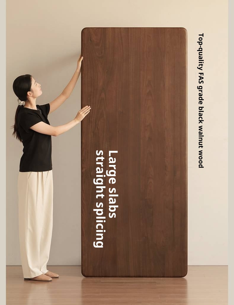 Black Walnut Solid Wood Modern Office Desk