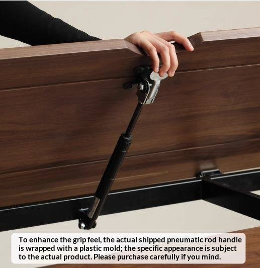 Black Walnut, Oak Solid Wood Light Luxury Style Electric Lift Table.