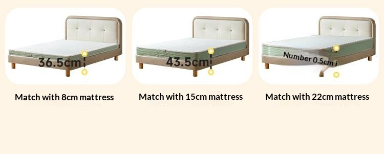 Organic Leather Children's Soft Bag High Headboard Single Bed