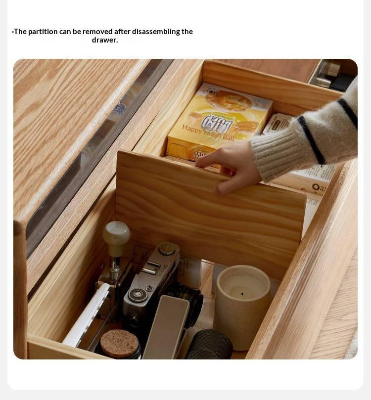 Black Walnut, Oak, Cherry Solid Wood TV Stand Floor Cabinet