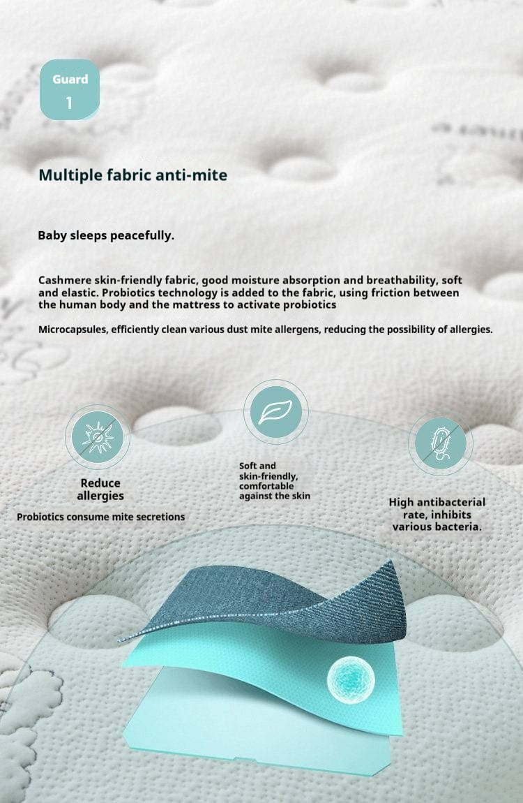 Children's Glue-Free Natural Jute Mattress — Back Support and Hard for Teenagers