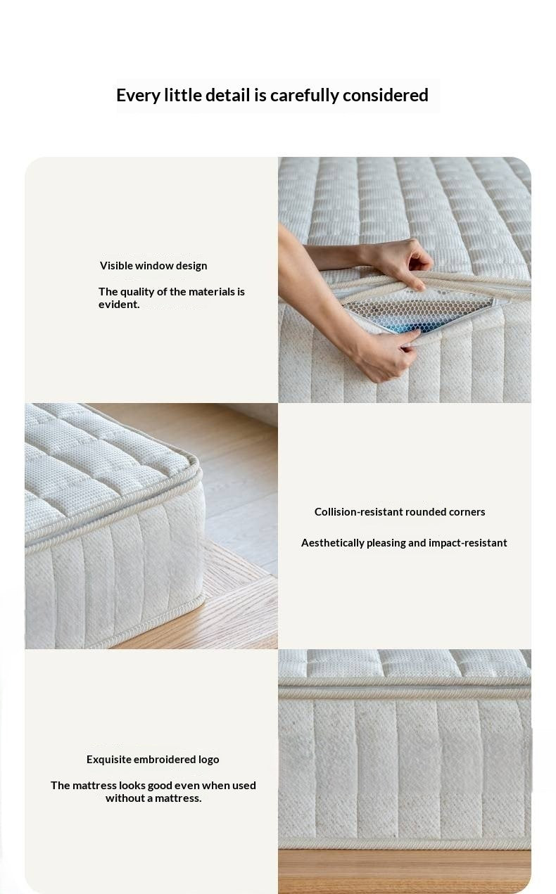 Eco-Friendly Zero Glue Certified Mattress with Jute and Latex — Natural Design