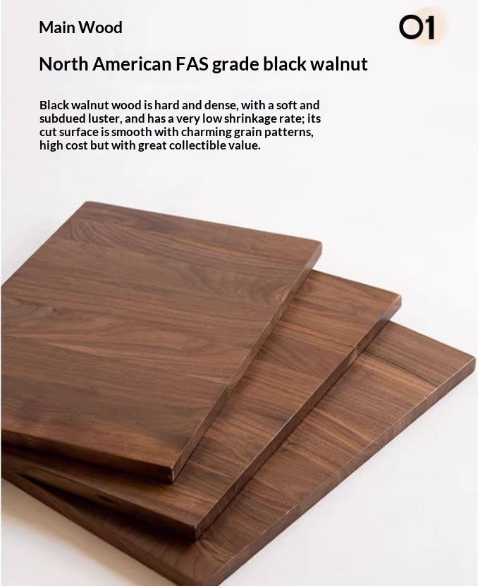 Black Walnut, Sandalwood, Ash Solid Wood Skeleton Line TV Cabinet.