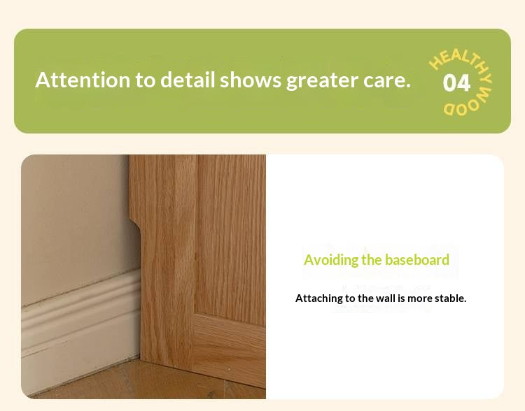 Oak Solid Wood Kids Wardrobe Combination