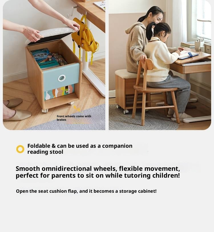 Beech Solid Wood Modern Hand Cranked Children s Writing Desk