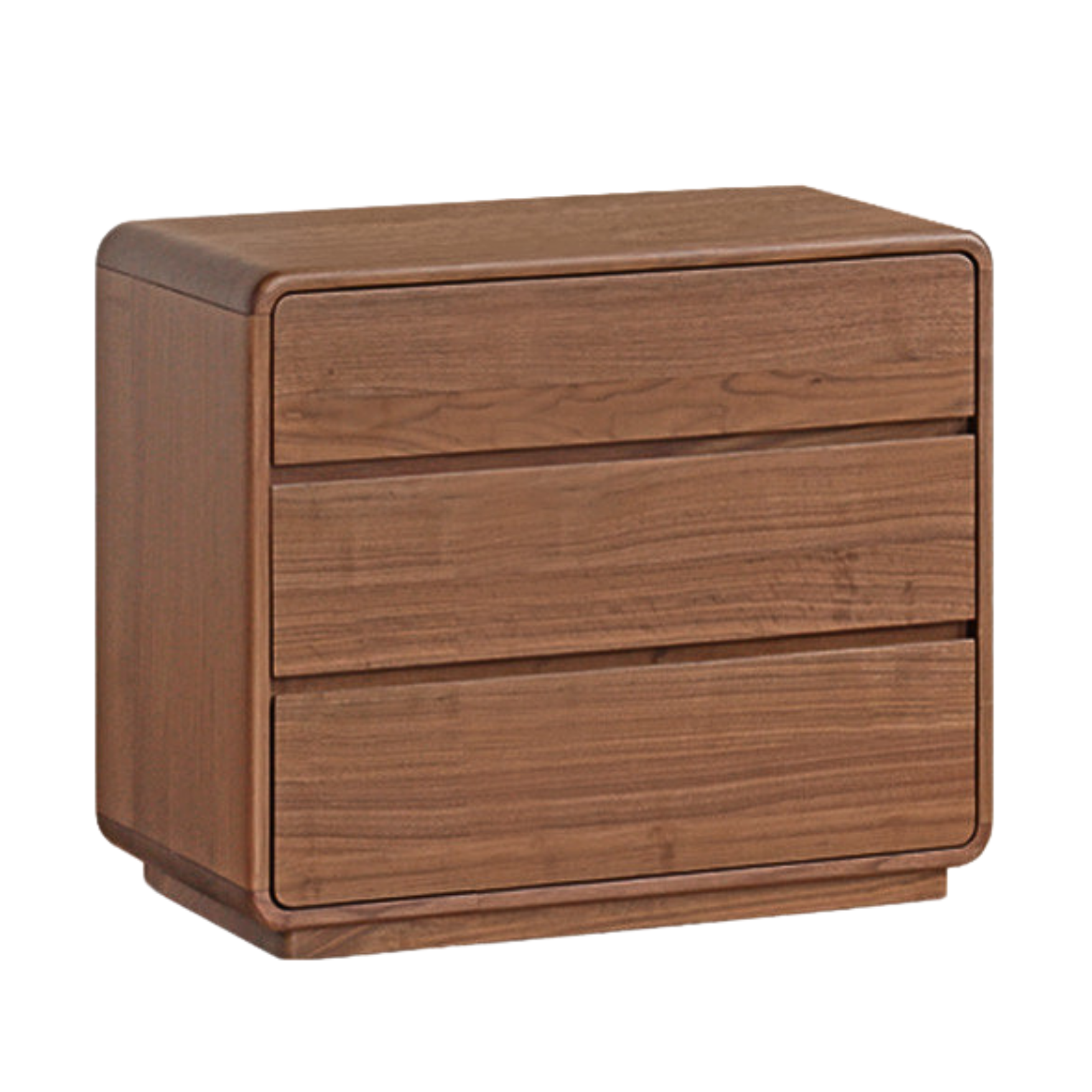 Black walnut solid wood dressing table chest of drawers