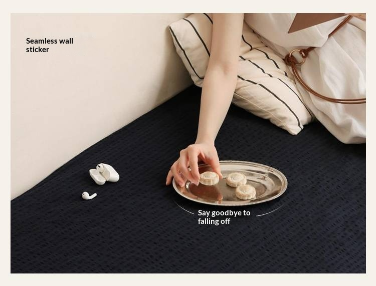 Poplar Solid Wood Platform Bed — No Headboard, Vintage Bauhaus Edge Style