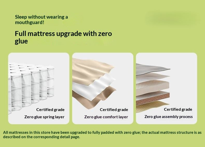 Zero-Glue Lily of the Valley Independent Spring Thick Mattress — Memory Foam, Anti-Mite Latex Support