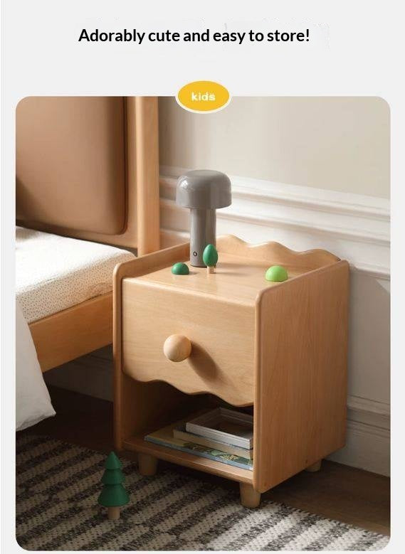 Beech Solid Wood Kids Nightstand