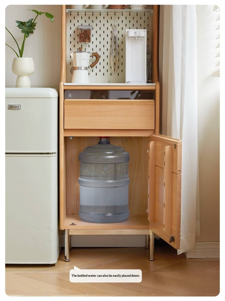 Beech Solid Wood Rock Board Dining Sideboard