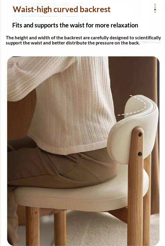 Ash, Red Oak Solid Wood Modern Makeup Stool