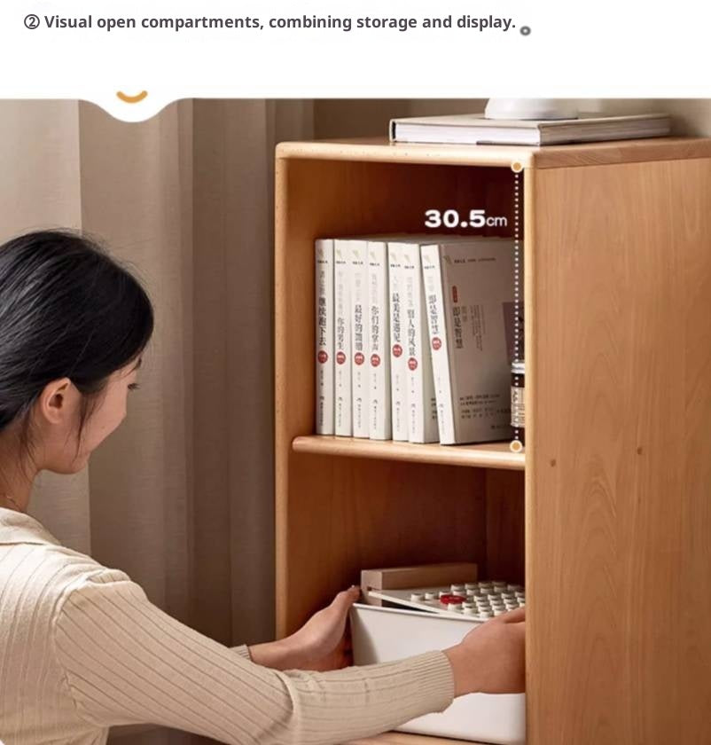 Beech Solid Wood Capacity Bookcase