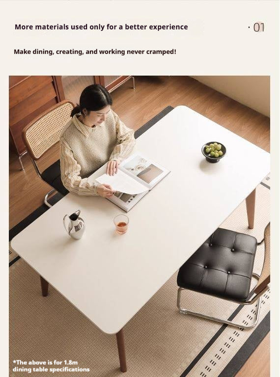 Tulipwood Solid Wood Retro Style Dining Table