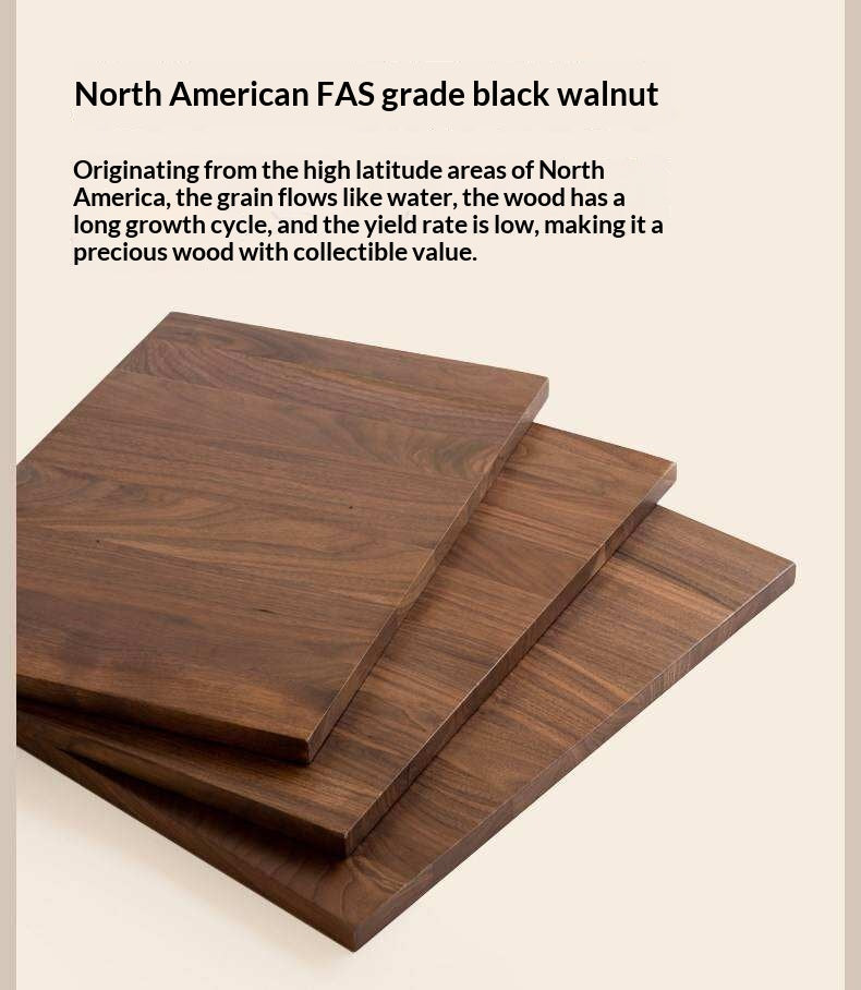 Black Walnut, White Ash Solid Wood Electric Height-Adjustable Standing Desk with Storage Drawers