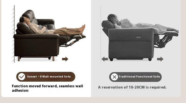 Genuine Leather Antique Style Electric Sofa