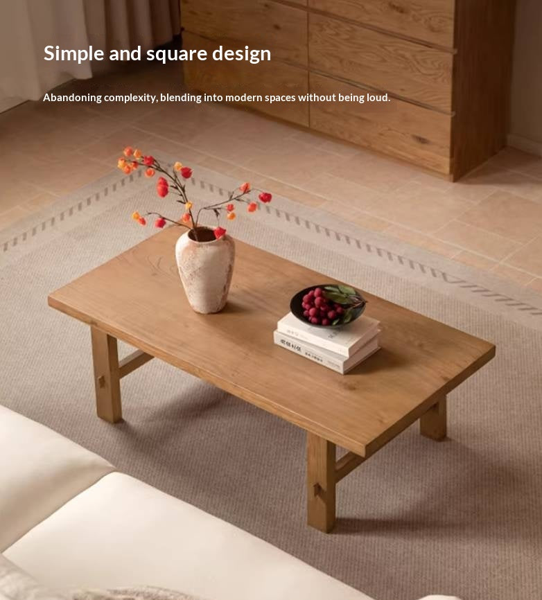 Elm Solid Wood Strange Silence Wind Style Coffee Table