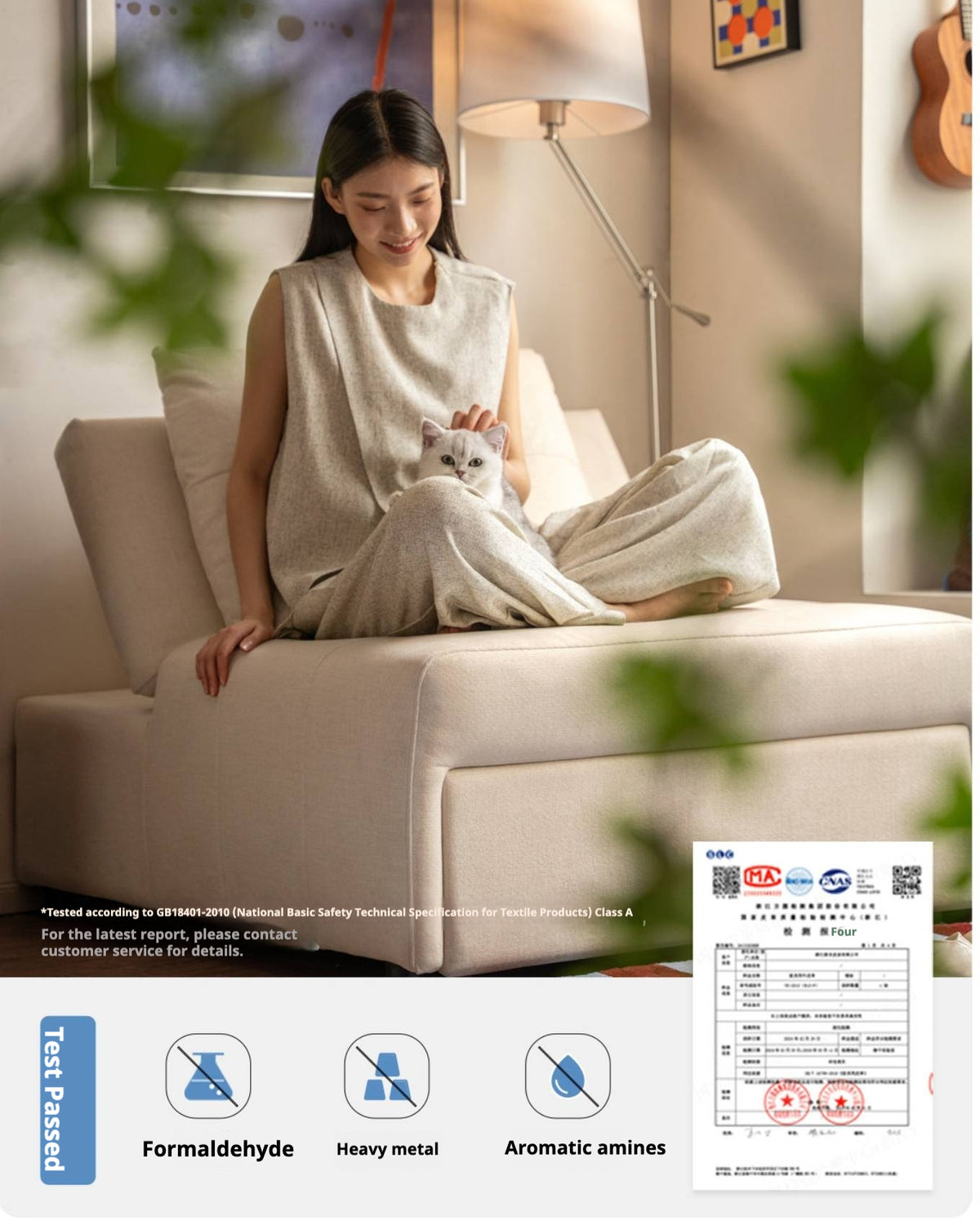 3-in-1 Convertible Sleeper Chair with Adjustable Backrest