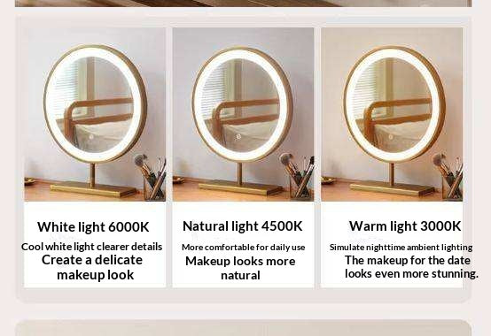 Ash Solid Wood Modern Vanity Table