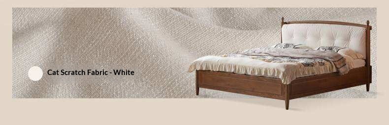 Oak Solid Wood French Country Tufted Storage Bed with Gas Lift and Turned Posts