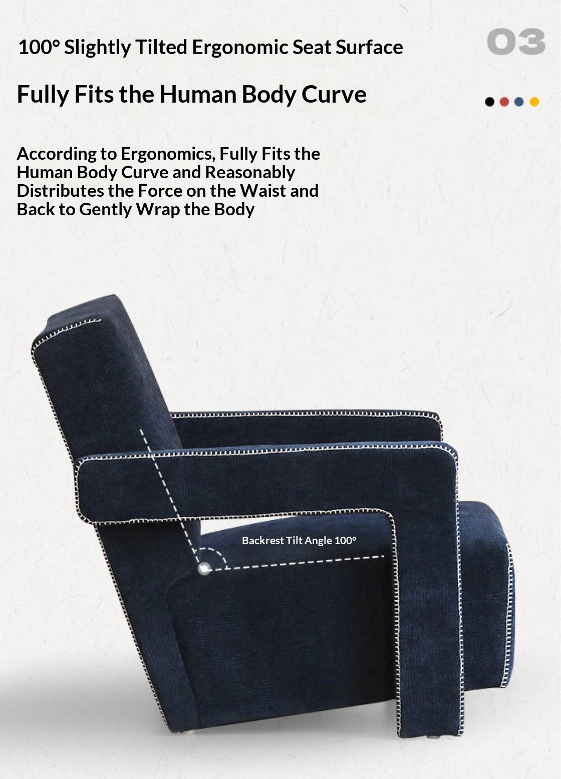 Italian-Inspired Sculptural Design Accent Chair, Modern Fabric Armchair