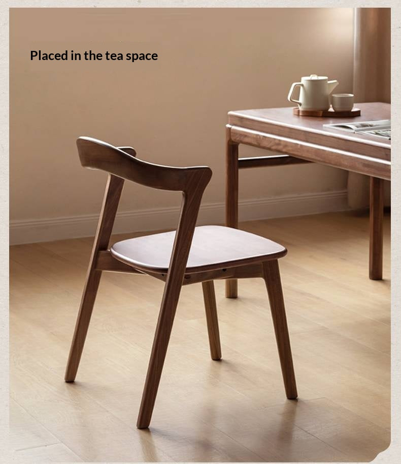 Black Walnut, Ash Solid Wood Dining Chair