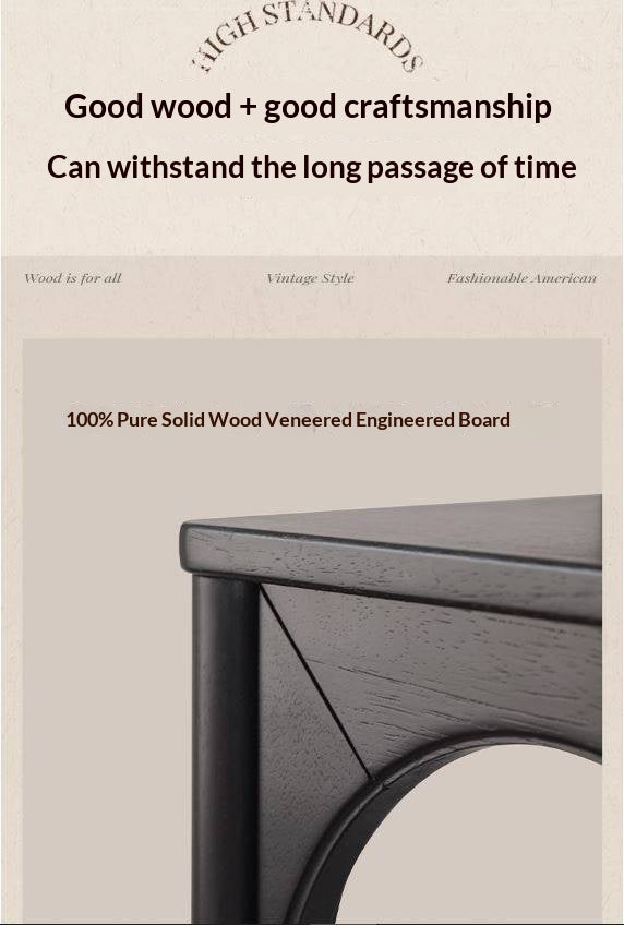 Solid Rubberwood, Tulipwood Solid Wood French Retro Corner Bookcase