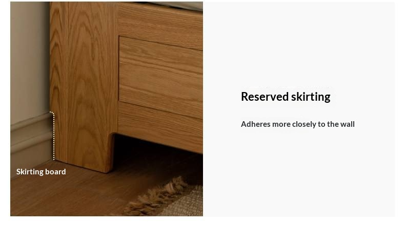 Oak Solid Wood Box Bed — Modern Minimalist Bed