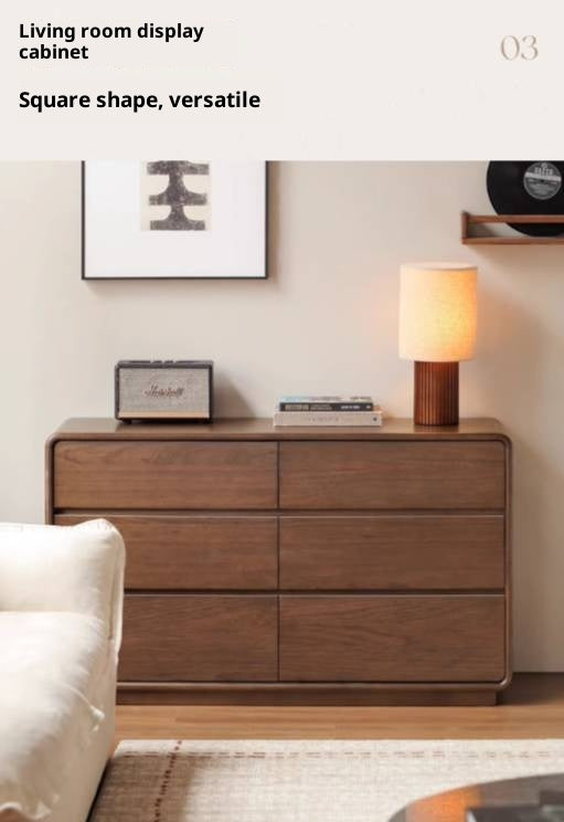 Sandalwood Solid Wood Modern Chest of Drawers