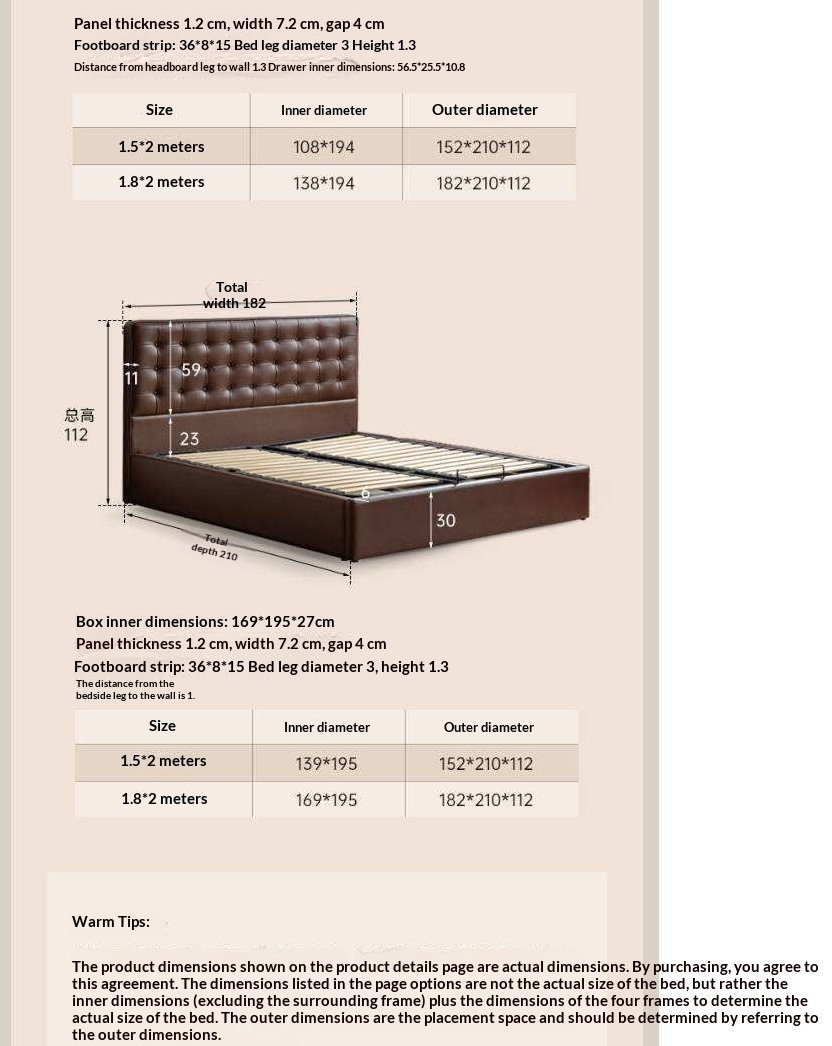 Genuine Leather Hydraulic Lift Storage Bed with Drawers