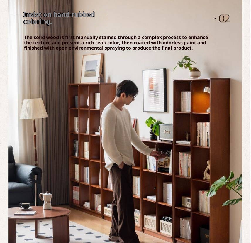 Poplar Solid Wood Antique Style Bookcase