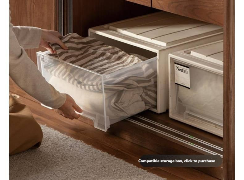 White Ash, Ash, Oak Solid Wood Wardrobe With Sliding Doors