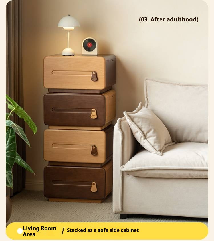 Beech Solid Wood Children's Chest of Drawers