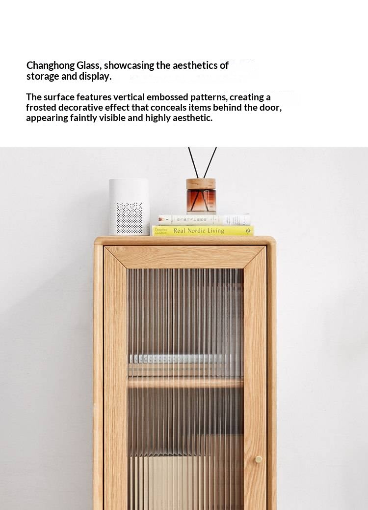 Oak, Ash Solid Wood Side Cabinet