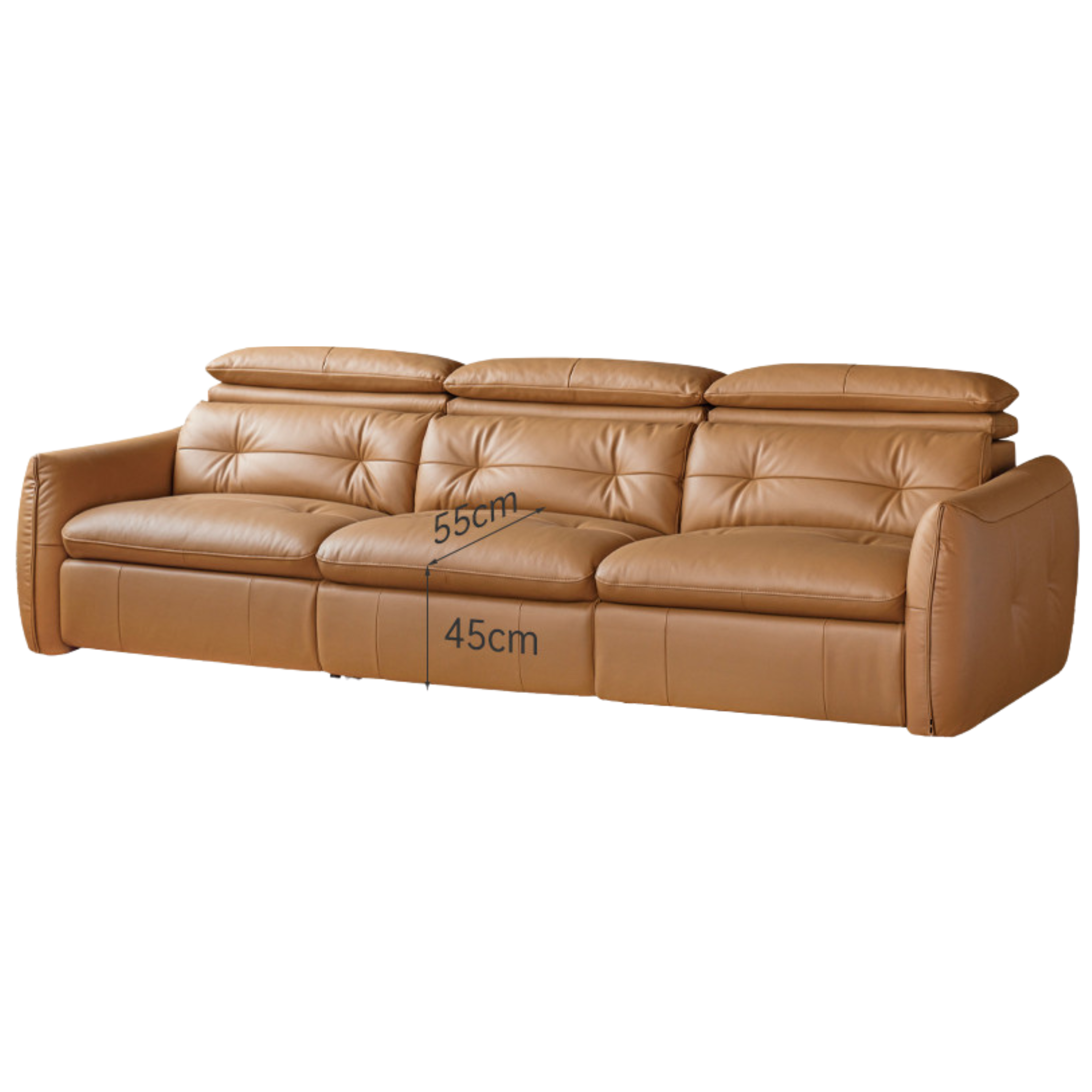 Leather Electric Luxury High Backrest Sofa