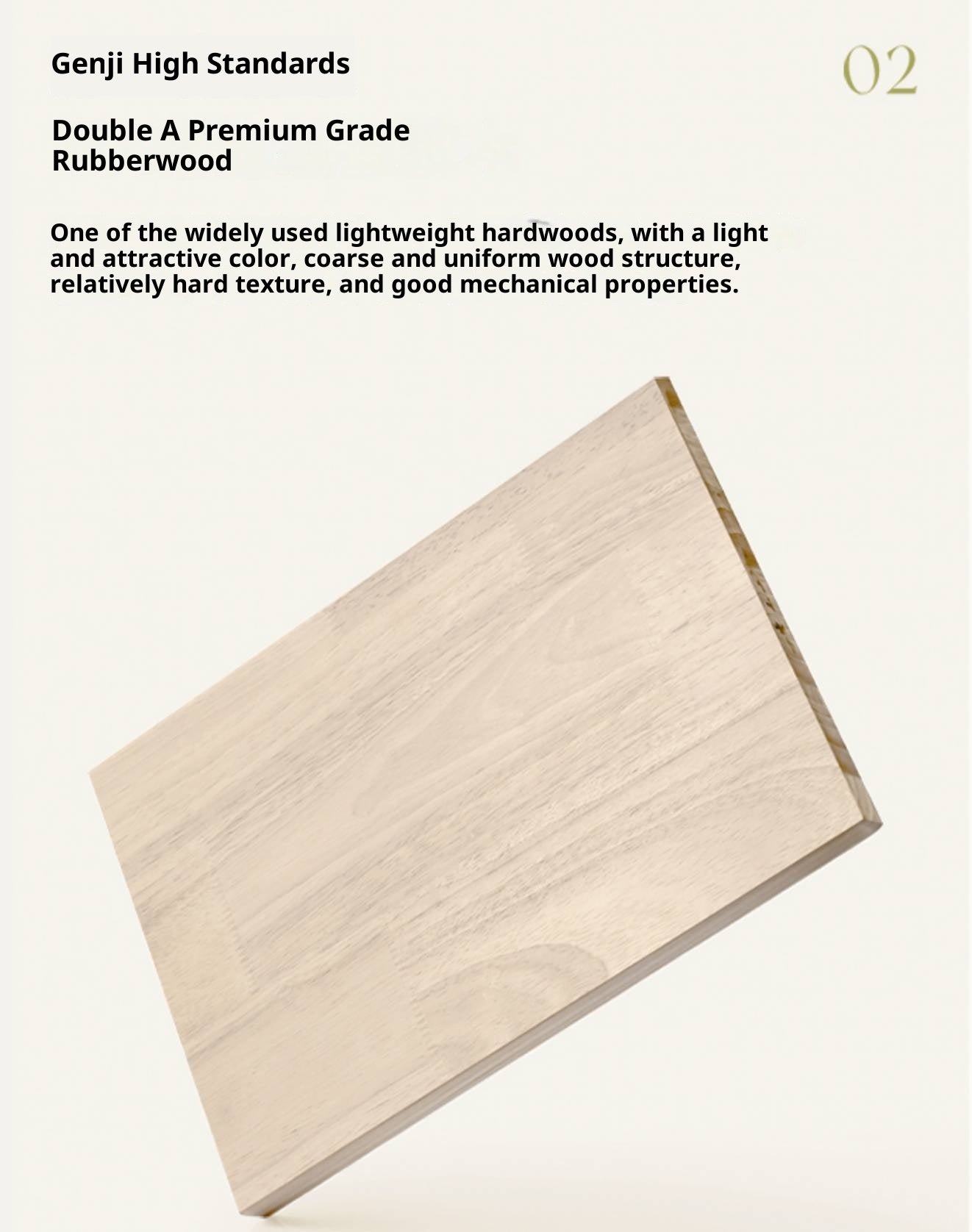 Solid Rubberwood Telescopic Multifunctional Dressing Table