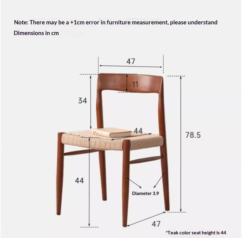 Set 4 pcs Ash, Beech, Cherry Solid Wood Dining Rope Chair
