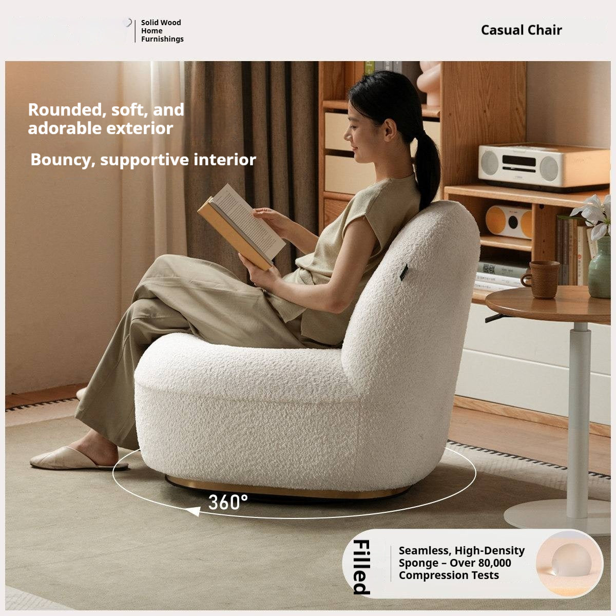 Fabric Modern Sydney-Inspired Lounge Chair