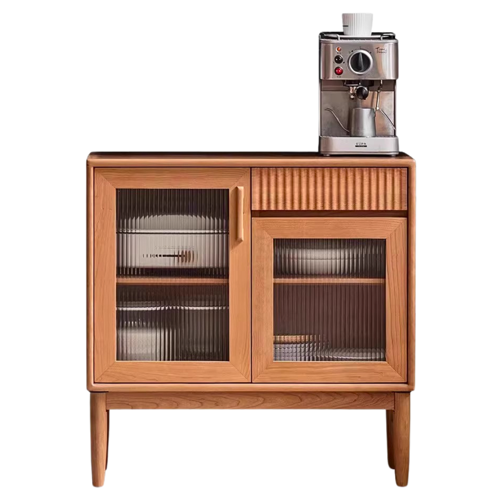 Cherry, Oak, Black walnut solid wood retro dining Sideboard,