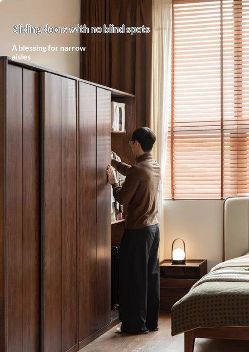 Oak Solid Wood Modern Style Wardrobe