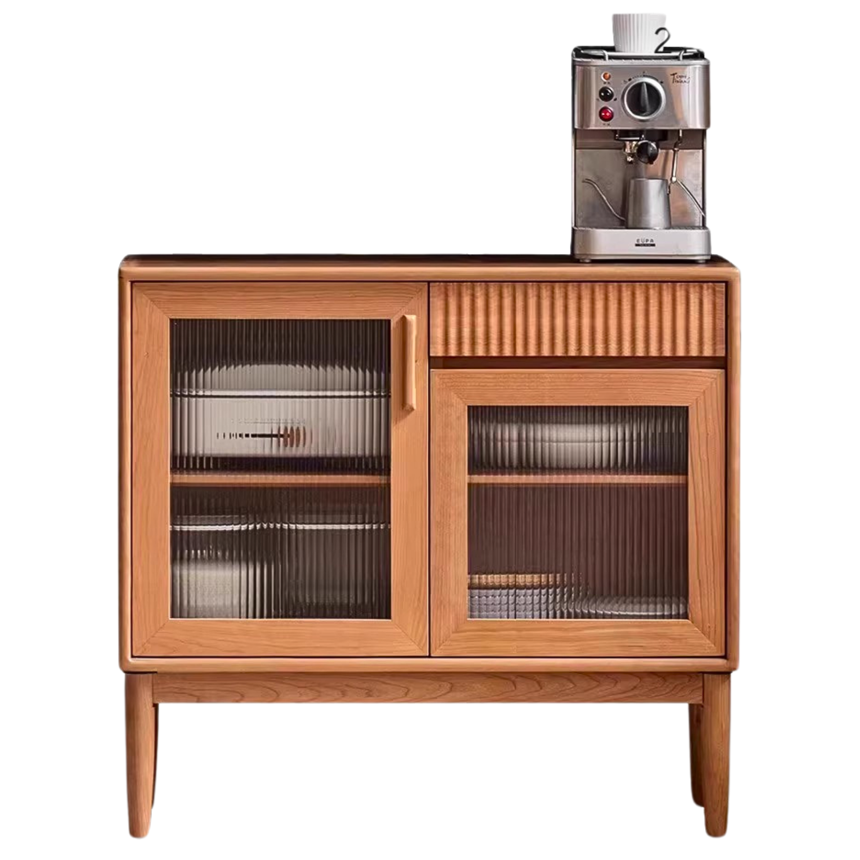 Cherry, Oak, Black walnut solid wood retro dining Sideboard,