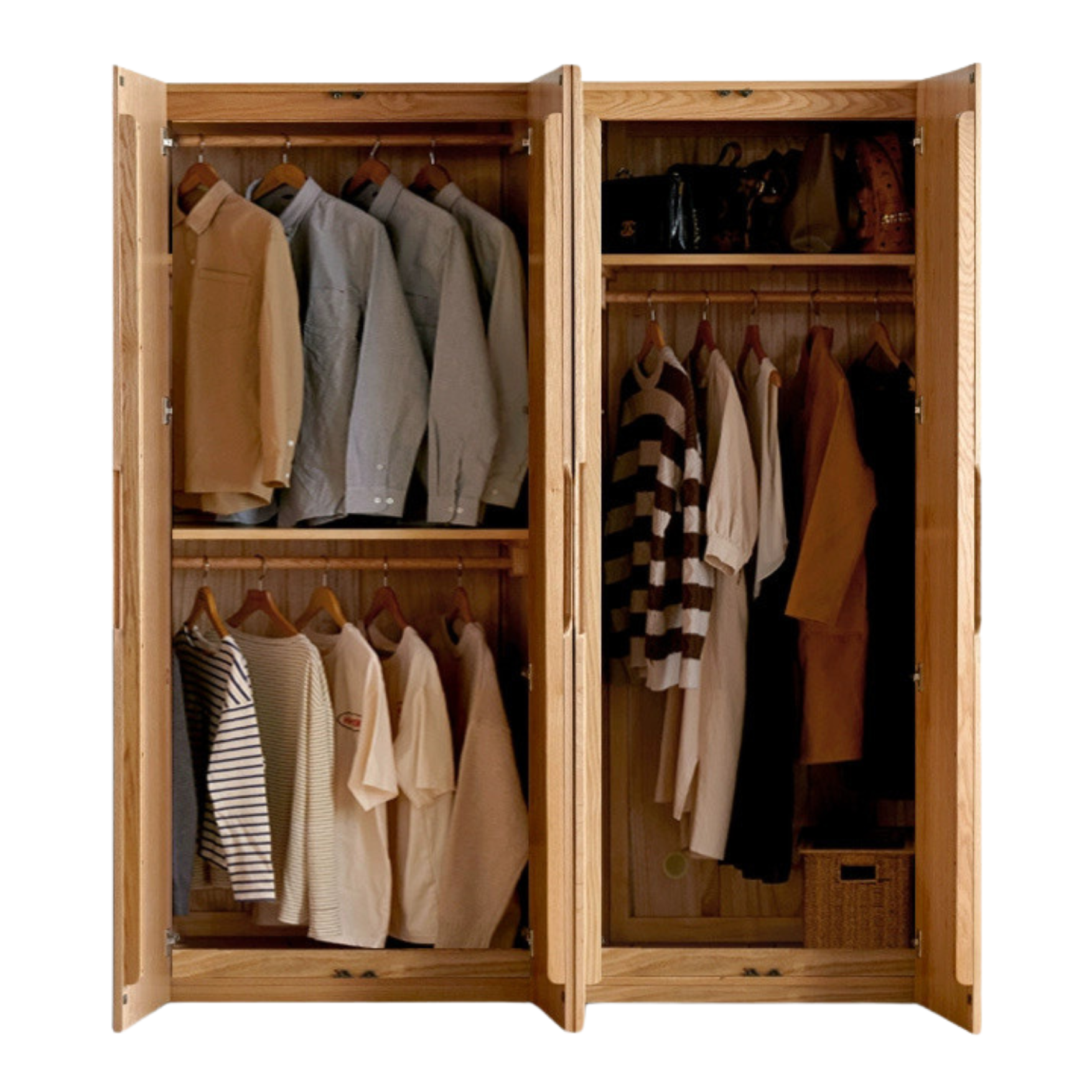 Oak solid wood Wardrobe ::