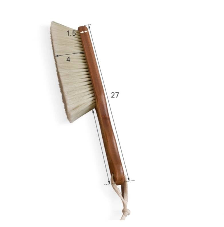 Ebony Solid Wood Long Handle SweepingBrush